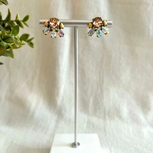 Jcrew Crystal Cluster Stud Earrings